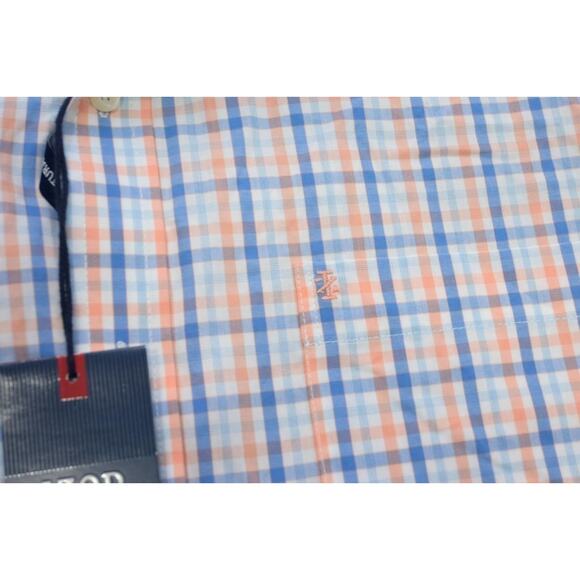 Izod Dress Shirt Long Sleeve Casual Button Up Plaid Mens Size Medium NWT - Picture 8 of 12